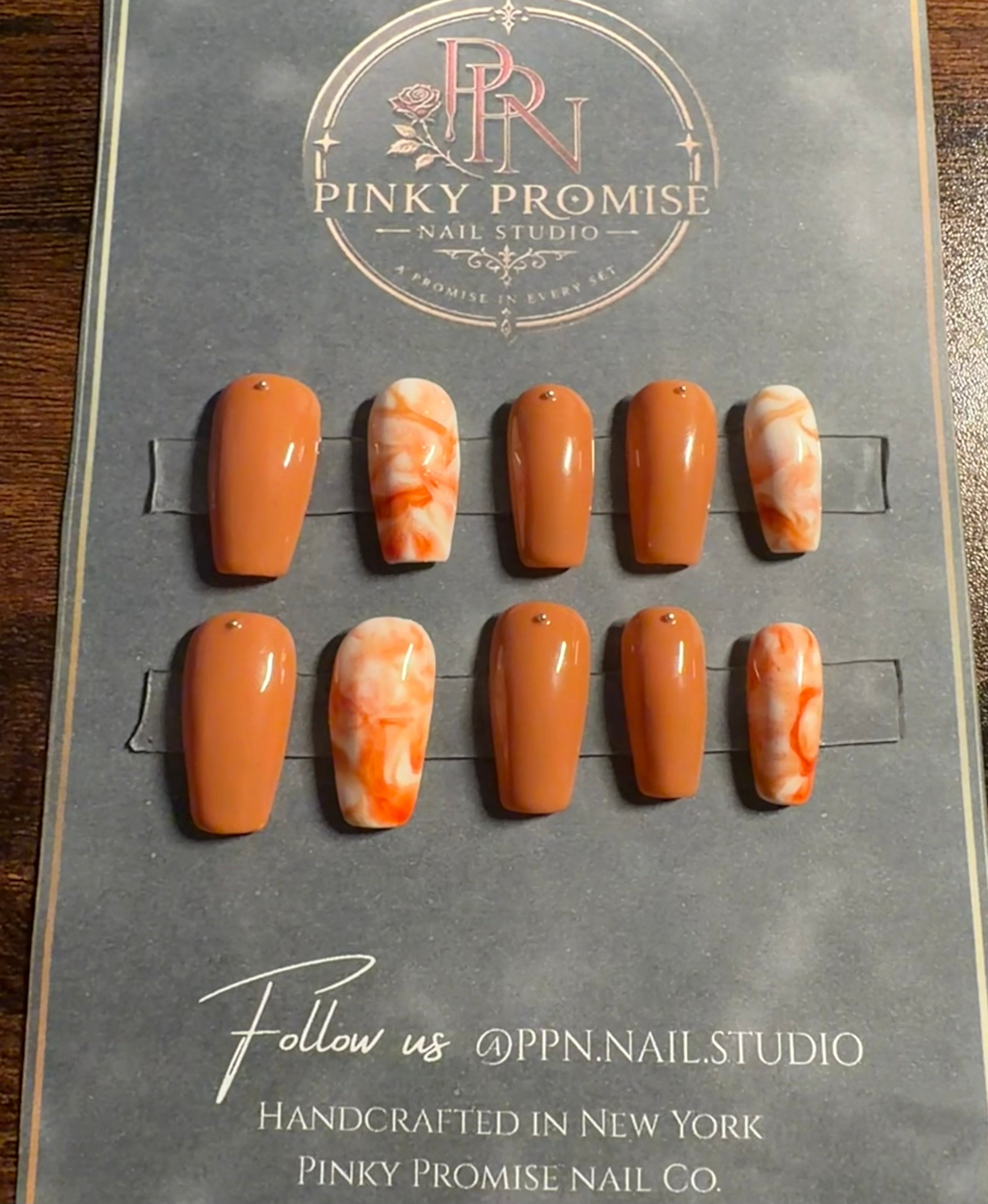 Pinky Promise Collection: Orange Swirl